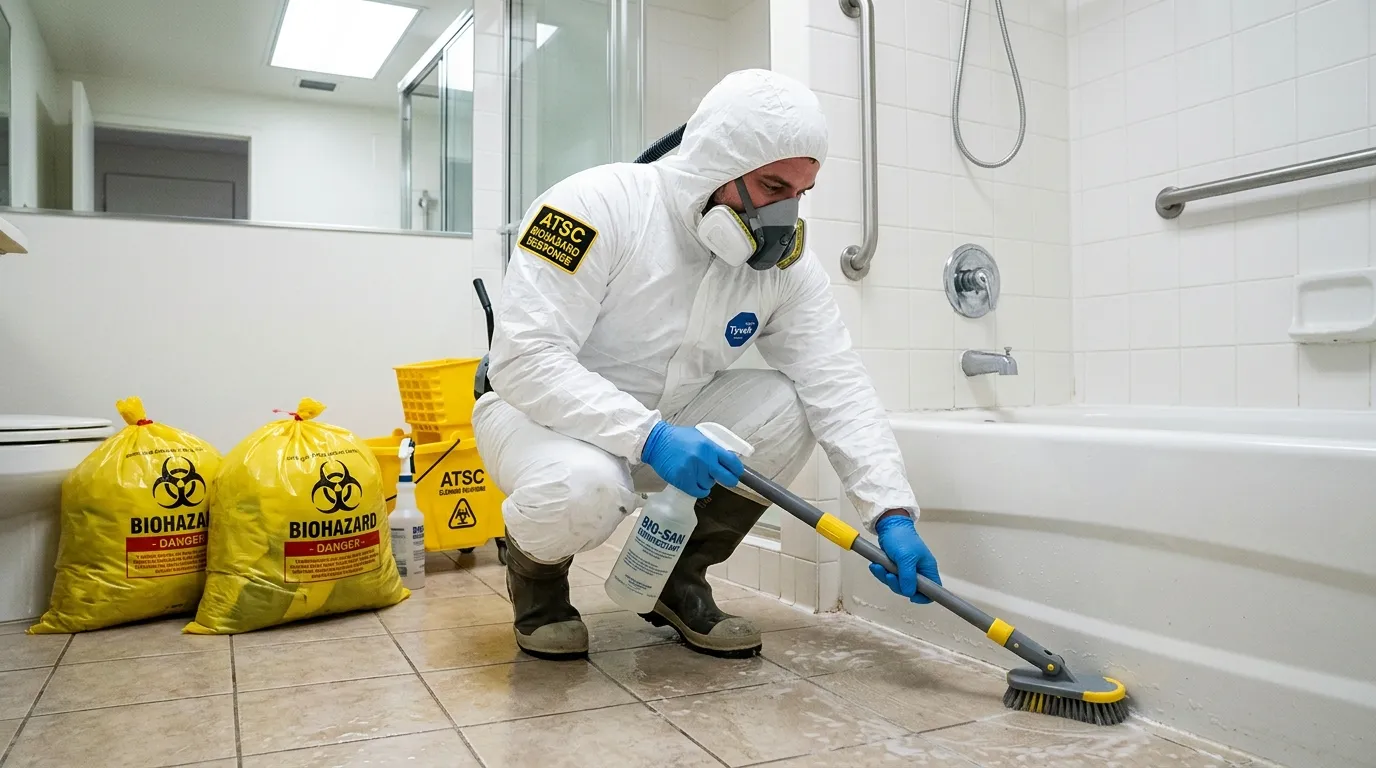 Decontamination equipment deployed for Blood Cleanup in Cutlerville